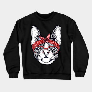 Hand drawn Bulldog Crewneck Sweatshirt